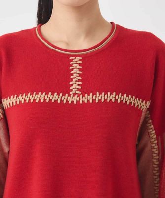 プレーティング刺繍ニットチュニック | HIROKO BIS (Women