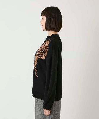 ペイズリー刺繍ニットプルオーバー | HIROKO BIS (Women)/ヒロコビス