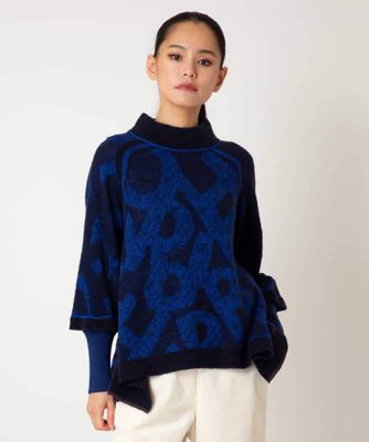 ＜HIROKO BIS (Women)＞ロゴジャカードニットプルオーバー