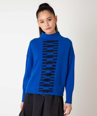 ＜HIROKO BIS (Women)＞幾何柄モチーフスパンコールニットプルオーバー