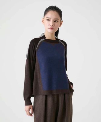 ストライプジャカードニットプルオーバー | HIROKO BIS (Women