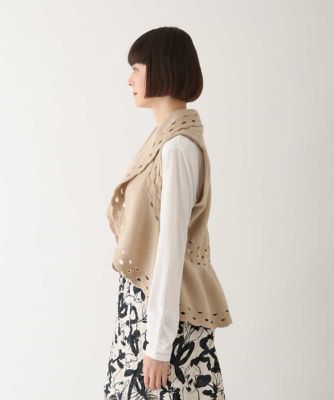 ストレッチウールアイレットベスト | HIROKO BIS (Women