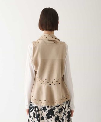 HIROKO BIS / ヒロコビス ストレッチウールアイレットベスト ストレッチウールアイレットベスト | HIROKO BIS (Women