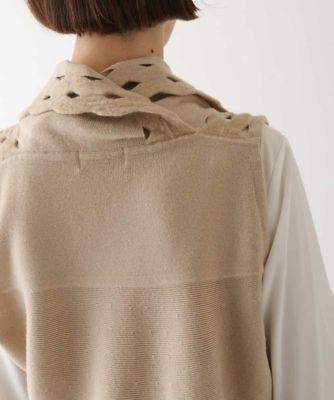 ストレッチウールアイレットベスト | HIROKO BIS (Women