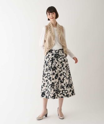HIROKO BIS / ヒロコビス ストレッチウールアイレットベスト ストレッチウールアイレットベスト | HIROKO BIS (Women