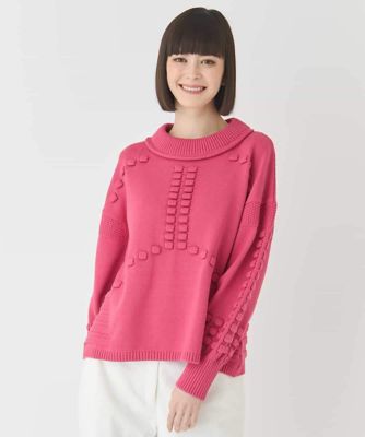 ＜HIROKO BIS (Women)＞バルキーニットデザインプルオーバー