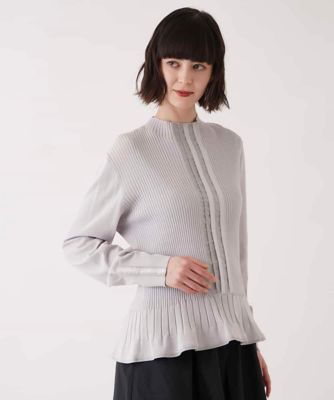 HIROKO BIS / ヒロコビス ピコテープジョイントニットプルオーバー ピコテープジョイントニットプルオーバー | HIROKO BIS (Women