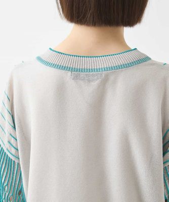 ペーパーヤーンデザインニットプルオーバー ／洗える | HIROKO