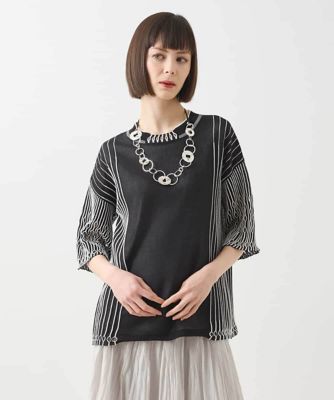 HIROKO BIS / ヒロコビス ペーパーヤーンサイドリボンジレ /洗える HIROKO BIS｜ペーパーヤーンサイドリボンジレ /洗える | Rakuten