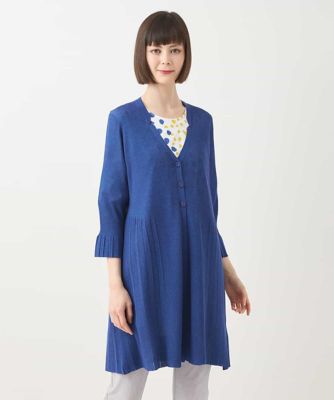 ＜HIROKO BIS (Women)＞メタリックヤーンリブニットカーディガン