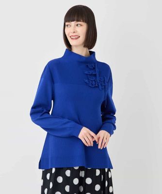 ＜HIROKO BIS (Women)＞スカラップデザインニット