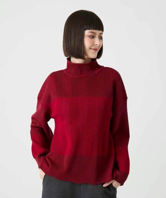 切り替え配色デザインニットプルオーバー | HIROKO BIS (Women