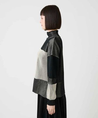 切り替え配色デザインニットプルオーバー | HIROKO BIS (Women