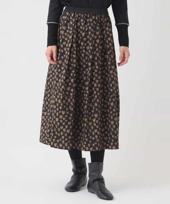 ＜HIROKO BIS (Women)＞ドットプリントフレアスカート　／洗える