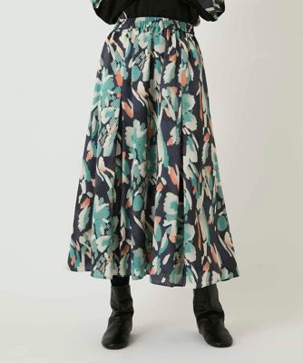 デジタルフラワープリントスカート ／洗える | HIROKO BIS (Women
