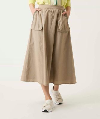 ＜HIROKO BIS (Women)＞リネンライクアウトポケットフレアスカート　／洗濯機で洗える