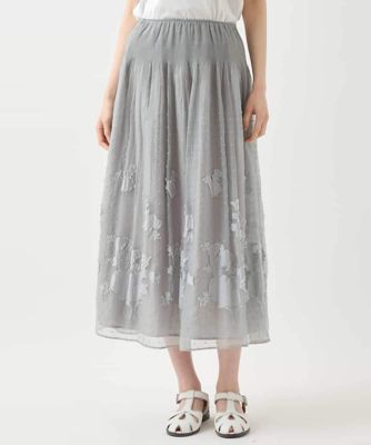 ＜HIROKO BIS (Women)＞ドットフラワーシャーリングスカート