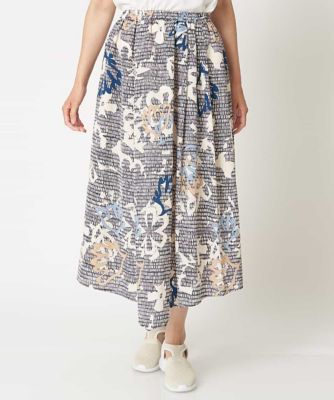 ＜HIROKO BIS (Women)＞【洗濯機で洗える】エスニックプリントスカート