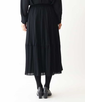 ナシジジョーゼットプリーツスカート　／洗える