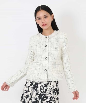 ヒロコビス　ツイードジャケット HIROKO BIS｜ファンシーツイードジャケット | Rakuten Fashion