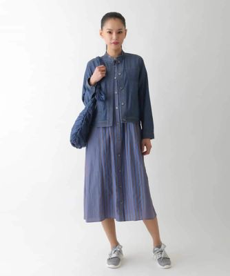HIROKO BIS ブラウン刺繍デニムジャケット　デニムパンツ　セットアップ HIROKO BIS ブラウン刺繍デニムジャケットデニムパンツセットアップ