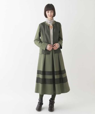 ☆美品☆HIROKO BIS☆ジャージ素材の異素材セットアップ 異素材ドッキングコンパクトジャケット ／洗える | HIROKO BIS