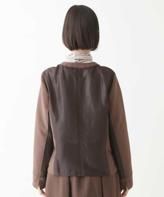 異素材ドッキングコンパクトジャケット ／洗える | HIROKO BIS