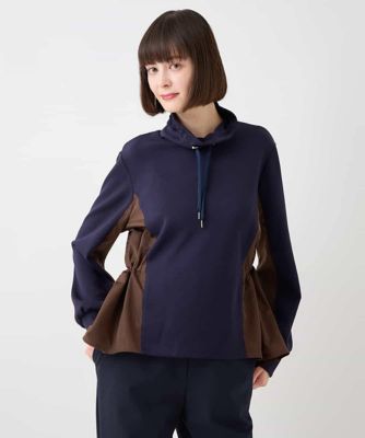 HIROKO KOSHINO / ヒロココシノ タフタジョイントハイネックプルオーバー /洗える タフタジョイントハイネックプルオーバー ／洗える | HIROKO BIS