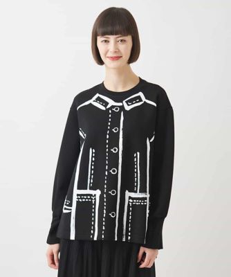 HIROKO BIS / ヒロコビス トロンプイユジャージープルオーバー /洗える トロンプイユジャージープルオーバー ／洗える | HIROKO BIS