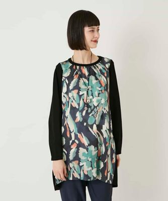 デジタルフラワージョイントチュニック ／洗える | HIROKO BIS (Women