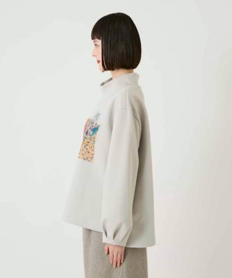 幾何アートフラワーボンディングプルオーバー ／洗える | HIROKO BIS