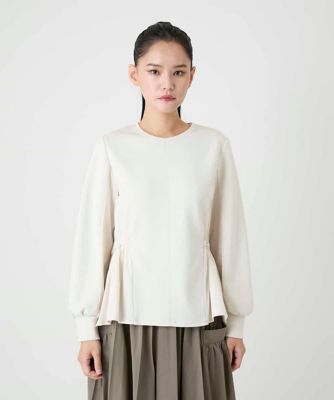 ストレッチダンボールドッキングプルオーバー ／洗える | HIROKO BIS