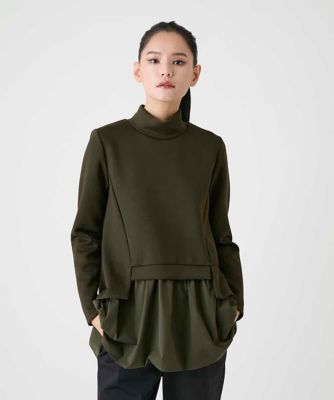 ストレッチダンボールドッキングデザインチュニック | HIROKO BIS