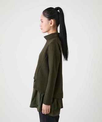 ストレッチダンボールドッキングデザインチュニック ／洗える | HIROKO