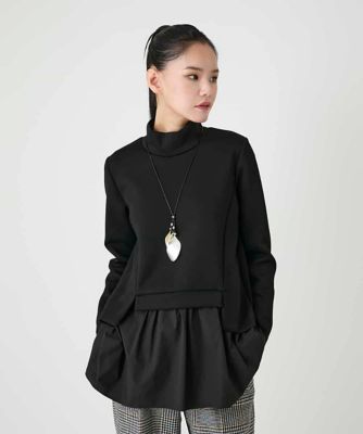 ストレッチダンボールドッキングデザインチュニック | HIROKO BIS