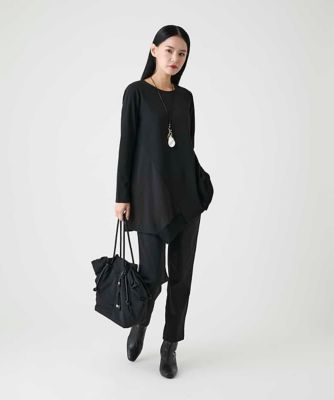 アシンメトリーヘム異素材ミックスチュニック | HIROKO BIS (Women