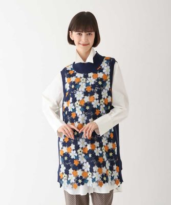 HIROKO BIS (Women)/ヒロコビス 【洗える】ニットジョイントフラワーレースベスト