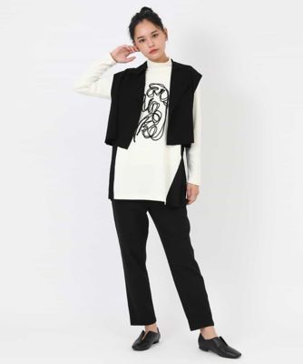 【洗える】モヘヤ刺繍デザインチュニック