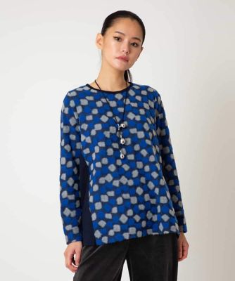 ＜HIROKO BIS (Women)＞起毛ブロック切り替えデザインプルオーバー　／洗える