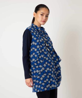 ＜HIROKO BIS (Women)＞起毛ブロックサイド切り替えデザインチュニック　／洗える