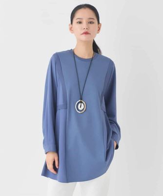 異素材切り替えチュニックプルオーバー ／洗える | HIROKO BIS (Women