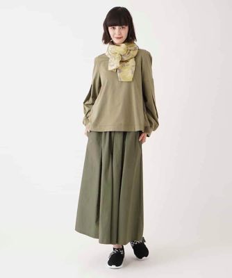 チュールジョイントカットソー　／洗濯機で洗える