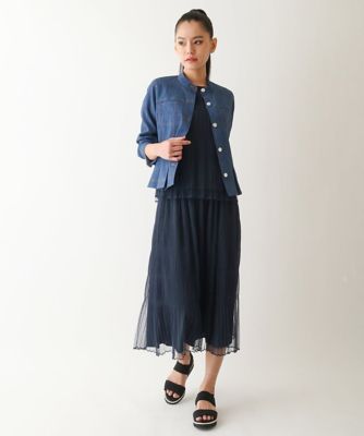 マジョリカプリーツシアーブラウス　／洗える