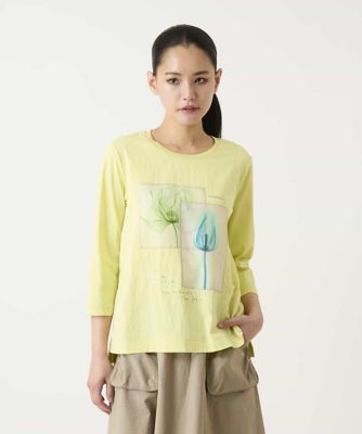 ＜HIROKO BIS (Women)＞異素材ジョイントコラージュデザインカットソー