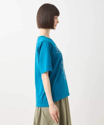 ステッチ刺繍デザインＴシャツ　／洗える