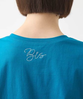 ステッチ刺繍デザインＴシャツ　／洗える