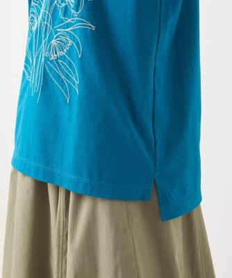 ステッチ刺繍デザインＴシャツ　／洗える