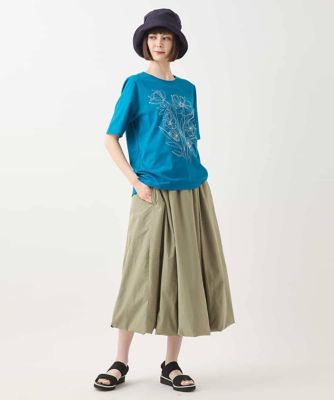 ステッチ刺繍デザインＴシャツ　／洗える