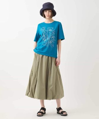 ステッチ刺繍デザインＴシャツ　／洗える