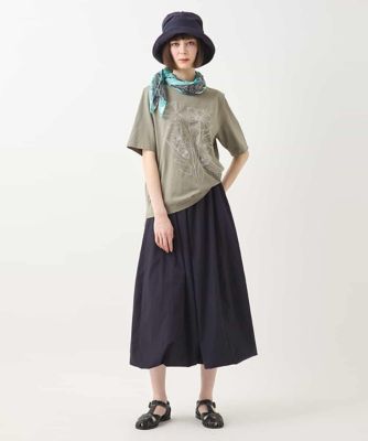 ステッチ刺繍デザインＴシャツ　／洗える